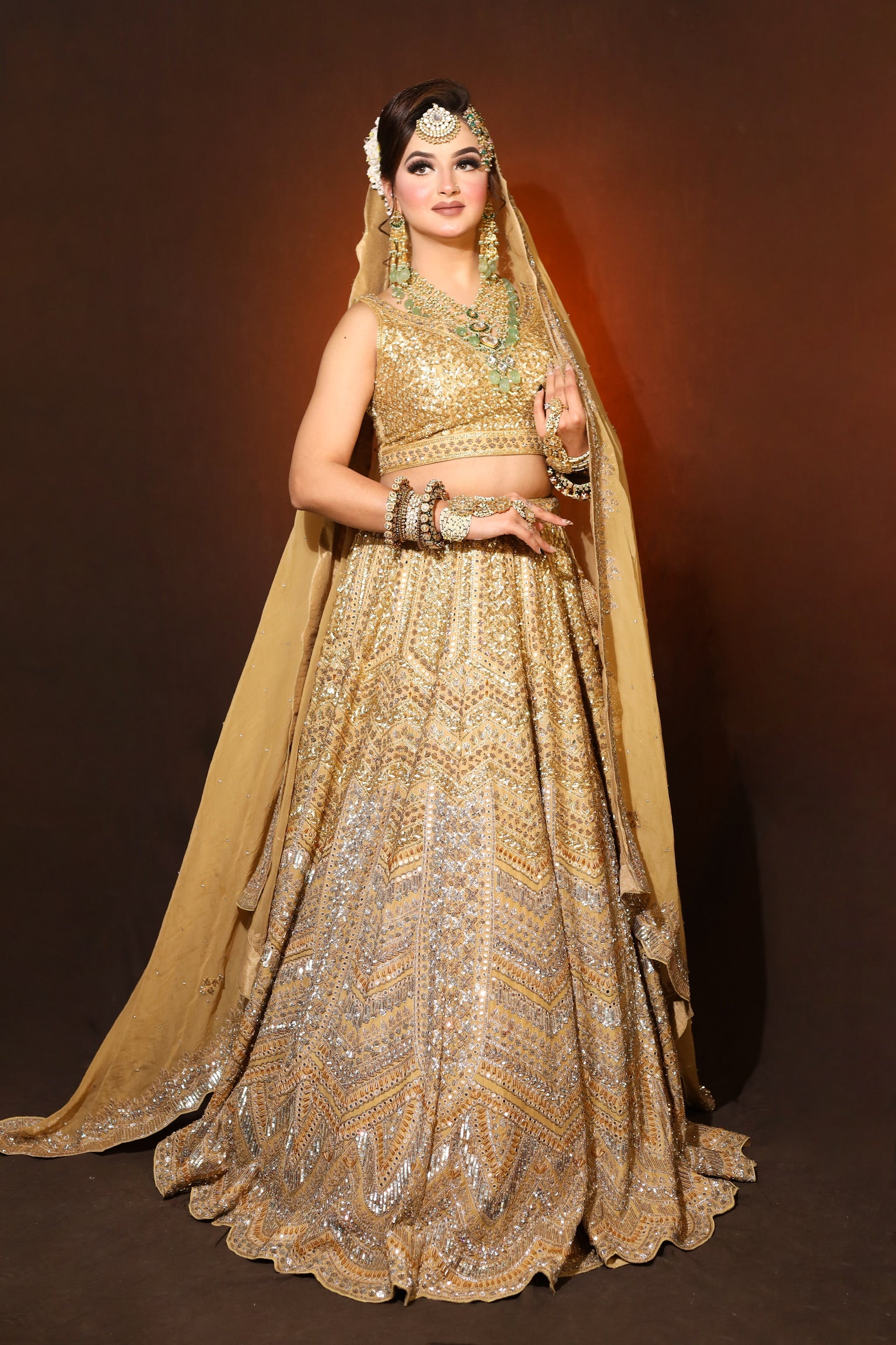 Golden Shine Lehenga