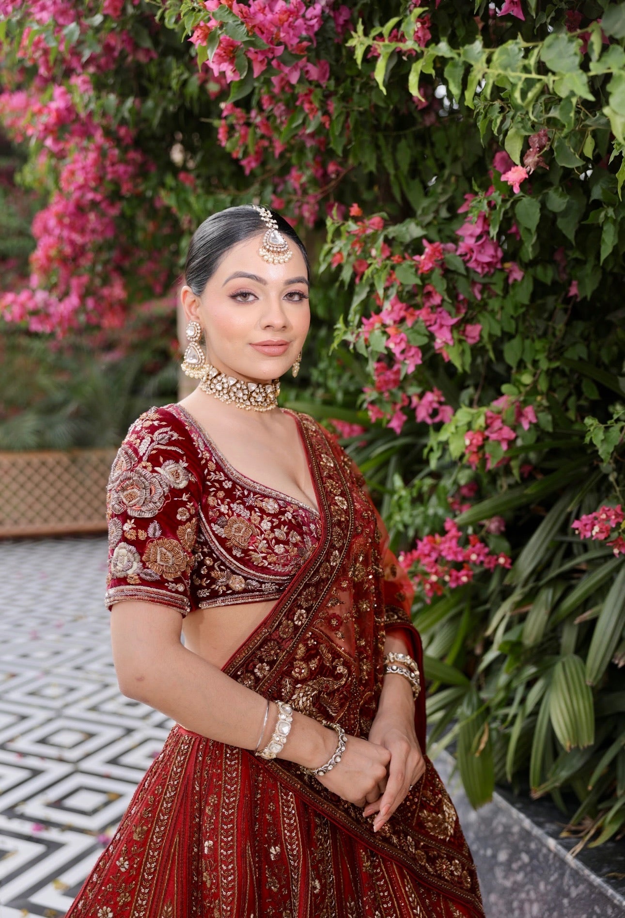 Maroon Bridal Lehenga