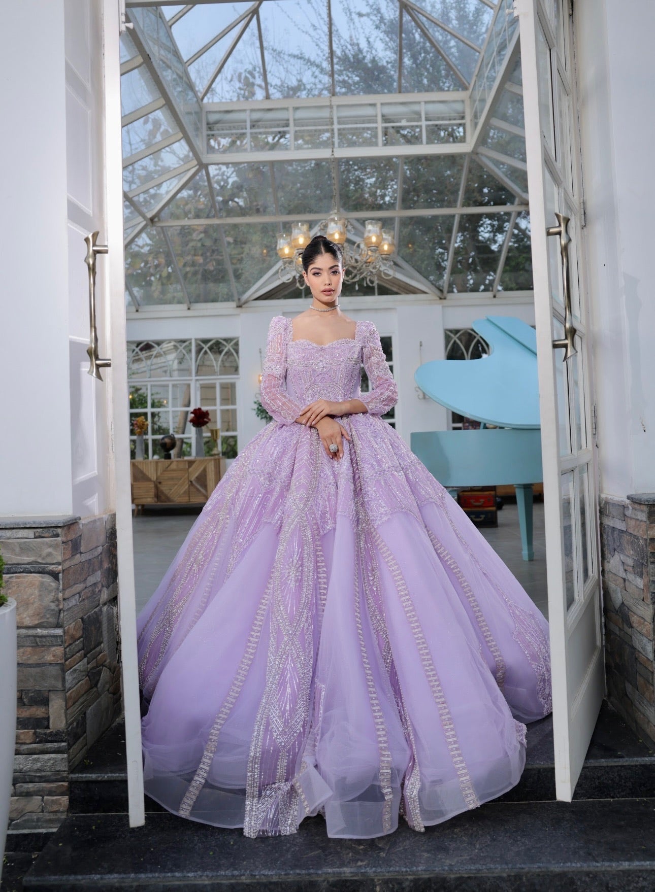 Lavender Princess Gown