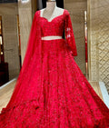 Red Gala Lehenga