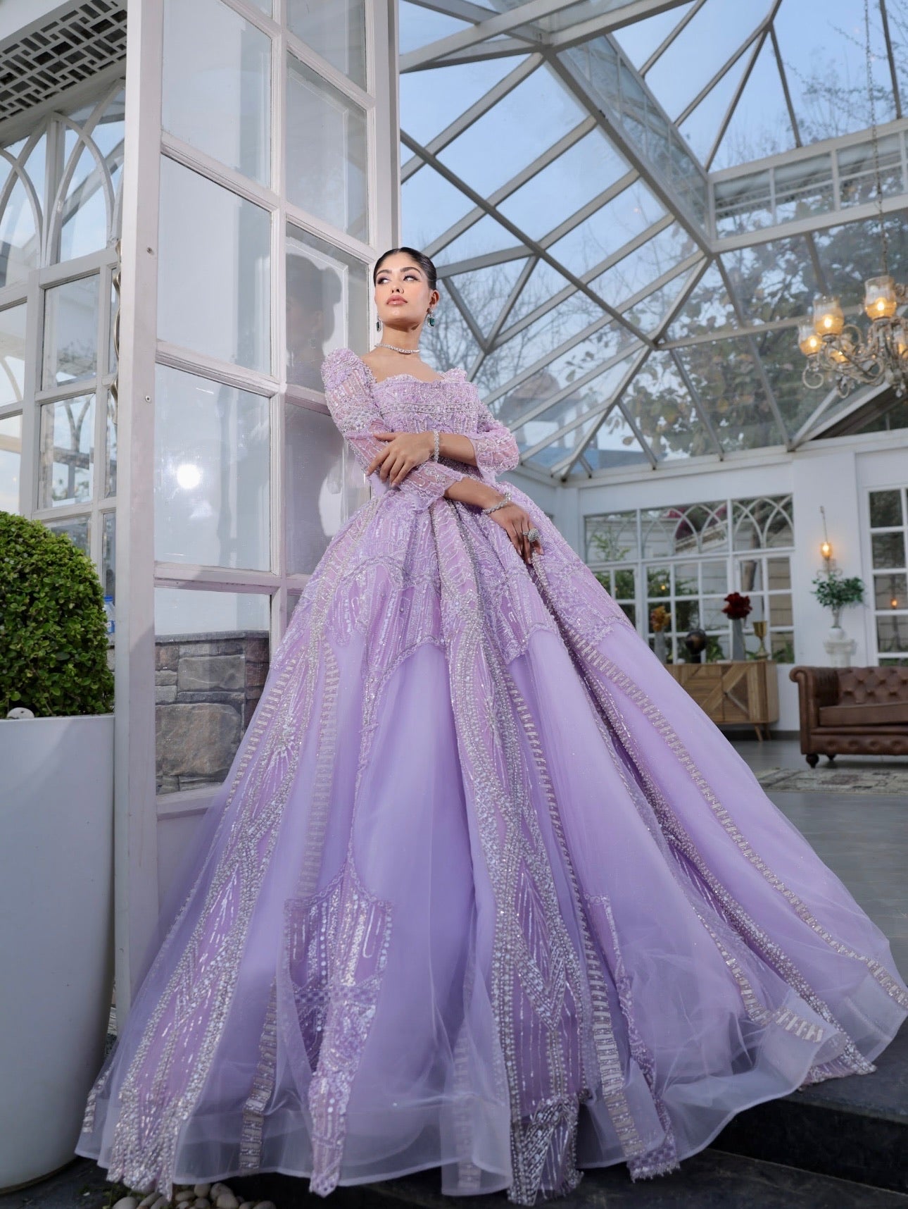 Lavender Princess Gown