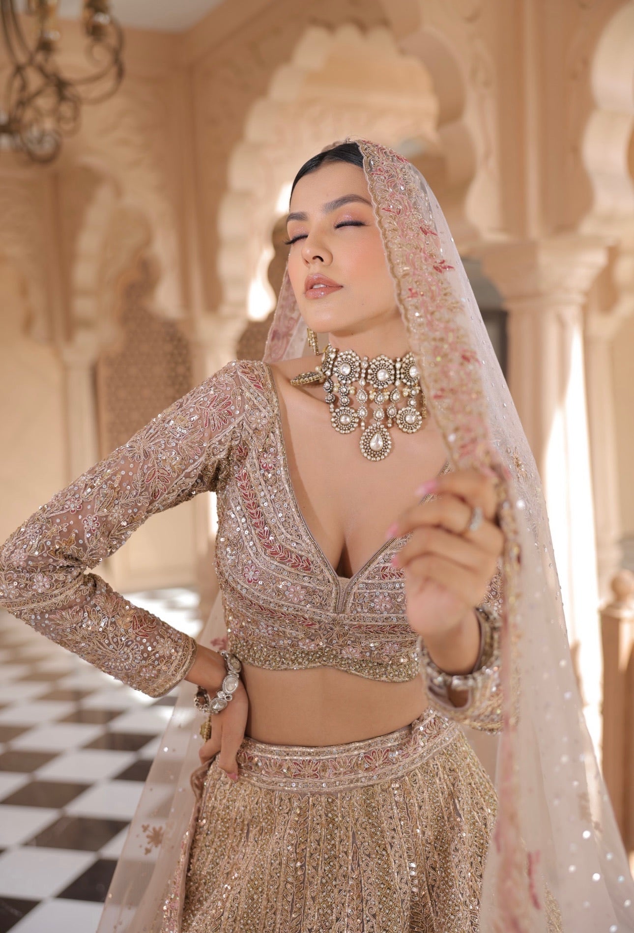 Noirella Pearl Lehenga